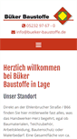Mobile Screenshot of bueker-baustoffe.de